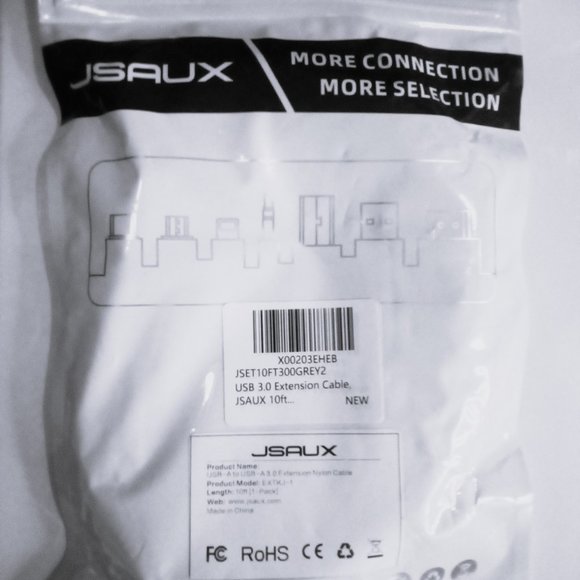 JSAUX USB 3.0 Extension Cable, (10FT) USB A Male to USB A Female Extension - Picture 3 of 9